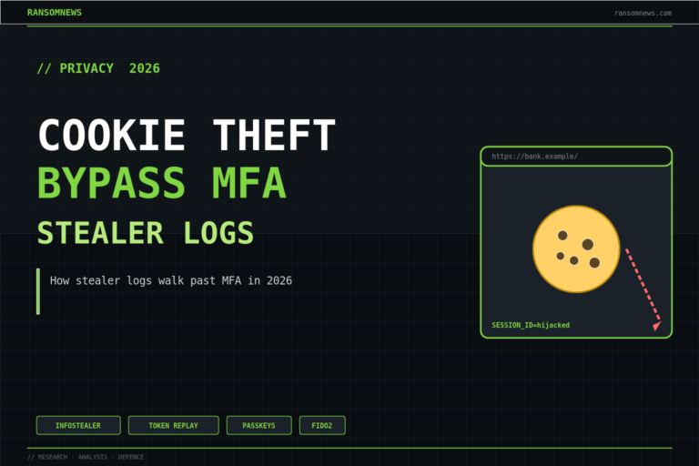 Session Cookie Theft and MFA Bypass 2026 — Ransomnews cover