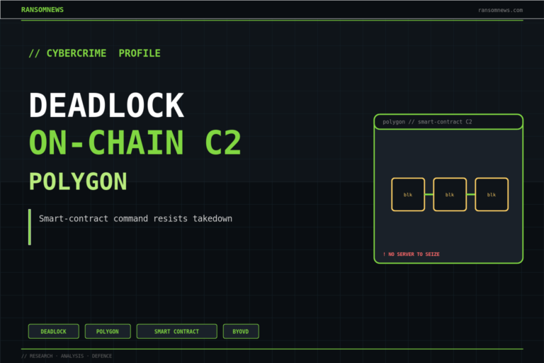 Deadlock: ransomware that hides its C2 on the blockchain, ransomnews.com