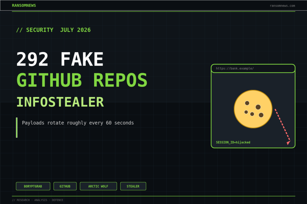 292 fake GitHub repos push a hash-dodging infostealer 292 fake GitHub repos push a hash-dodging infostealer, ransomnews.com