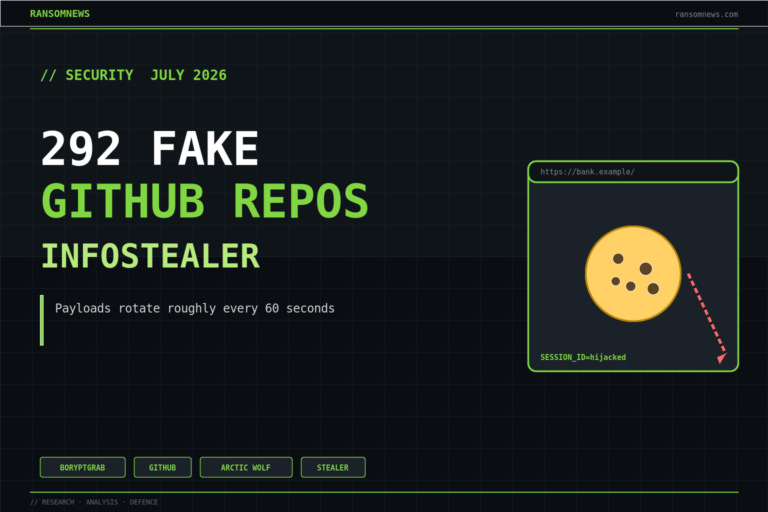 292 fake GitHub repos push a hash-dodging infostealer, ransomnews.com