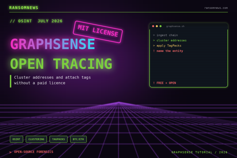 GraphSense tutorial: open-source crypto tracing in 2026, ransomnews.com