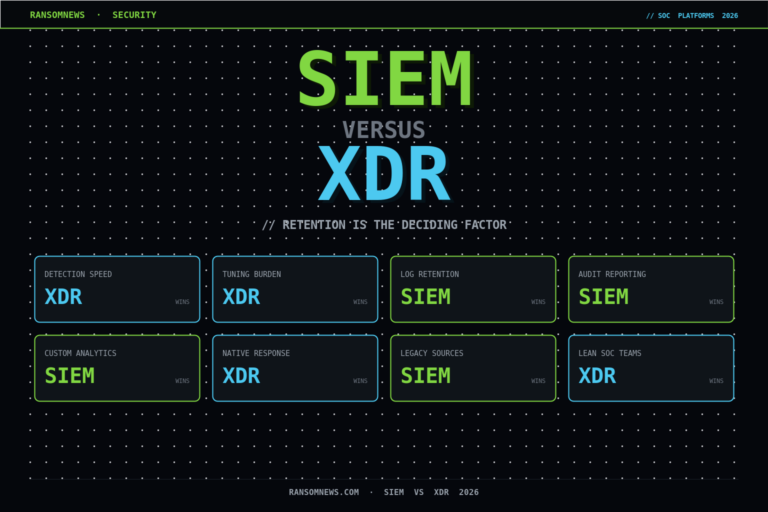 SIEM vs XDR 2026: which platform wins on detection speed, retention, audit reporting and custom analytics