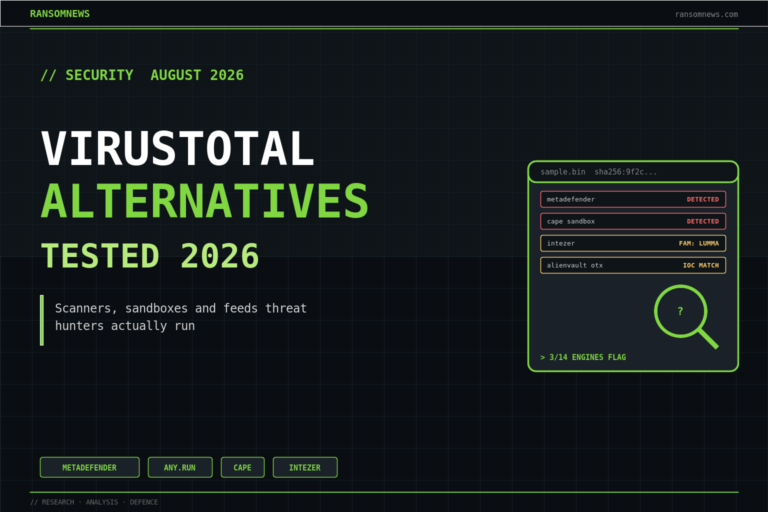 Best VirusTotal alternatives 2026 for threat hunters, ransomnews.com