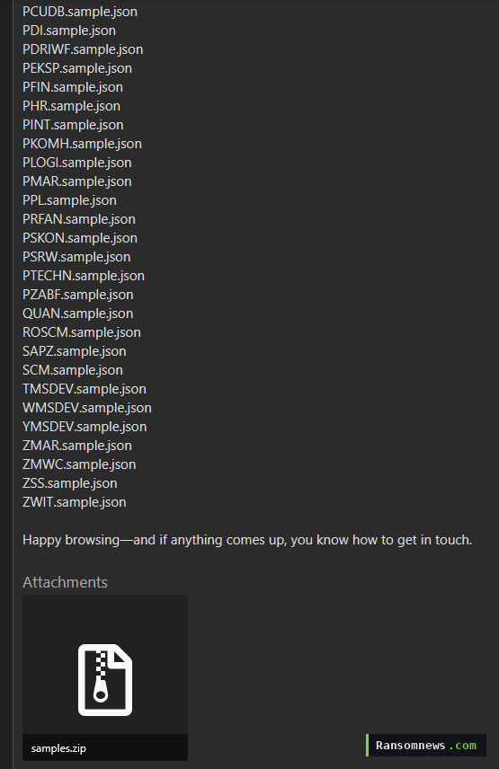 End of the Jira project file listing and the samples.zip archive attached to the forum post
